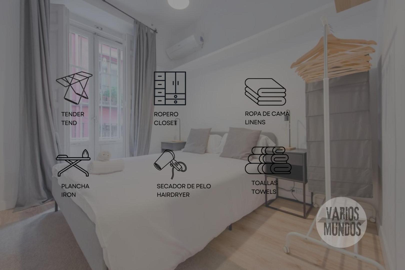Premium Apt Para 9Pax En Calle Olmo - Centro De Madrid E1 Exterior photo